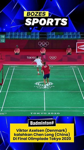 Viktor Axelsen (Denmark) kalahkan Chen Long (China)Di Final Olimpiade Tokyo 2020 #badminton #fyp