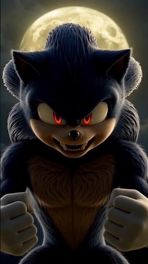 When Sonic Becomes a Werewolf… 😱🔥 | Sonic Transformation #viral #sonic #sonicthehedgehog #fypシ #ai
