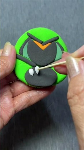 Making Scary Green Alien Sprunki in Clay #handmade #clayart