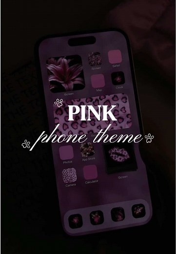 Pink Leopard Print Phone Theme Customization Tutorial