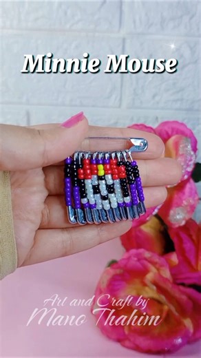 Diy Minnie Mouse 🐭 charm#shorts #artandcraftbymanothahim #diy