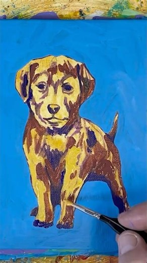 How to Paint a Labrador Retriever 4 #painting #drawing #puppy #labrador #dog