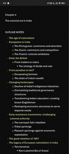 Class 8 The colonial era of India outline map