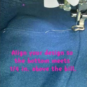 How to Embroider a Hat Without a Hat Hoop