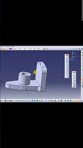 Adding Curved Rib in Catia V5_Catia Advanced Part Design #design #cad #catia #automotive #shorts