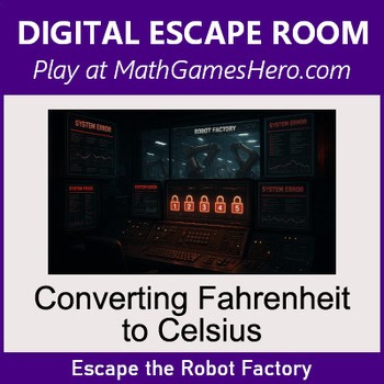Converting Fahrenheit to Celsius | Digital Math Escape Room Game