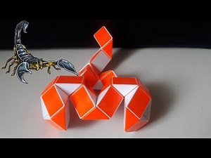 Rubik's Twist or Smiggle snake Puzzle Tutorial :How to make a Scorpion shape 36 Pcs.