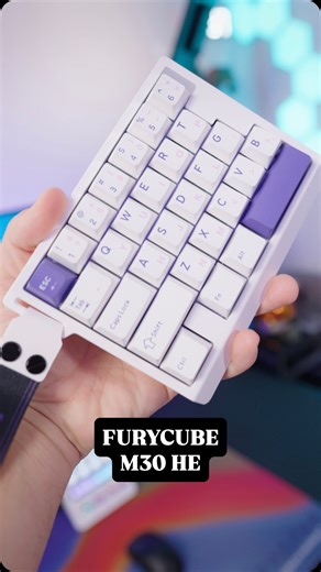 Driggsytech | 30% gaming keyboard?! ⌨️ FURYCUBE M30 HE Also available in a black & fluorescent green color (that also looks really cool) - Tiny form... | Instagram