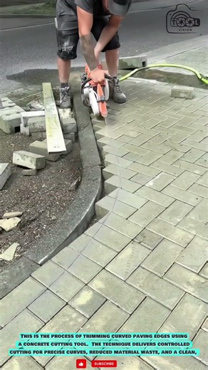 Paving Cutting Tool: In-Place Dry Cutting Process for Interlocking Blocks