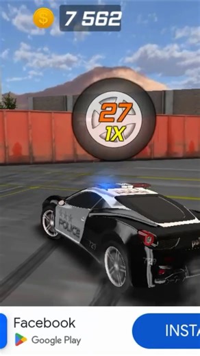 Drift Driving Police Car Game #gameplay #policecargames #drifting #shorts