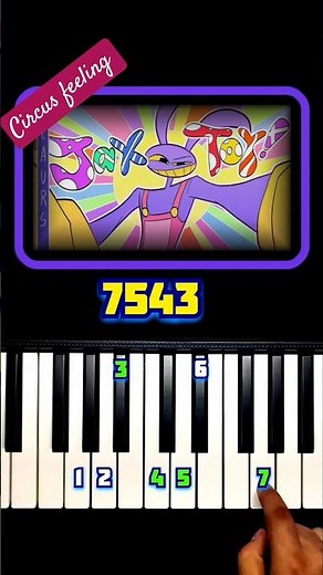 Jax Toy – The Amazing Digital Circus Piano Tutorial 🎪#piano #tutorial #theamazingdigitalcircus