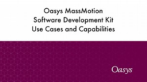 Oasys MassMotion: Software Development Kit Overview