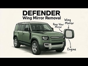 How to Remove The Door / Wing Mirror on New Land Rover Defender L663 All Models