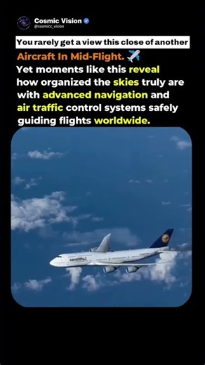 This Mid-Air Aircraft Encounter Is Insanely Rare! |#trending #aviation #shorts