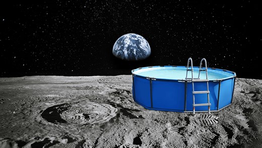 What Would Happen If We Put A Swimming Pool On The Moon? It Would Be Pretty Awesome, Actually
