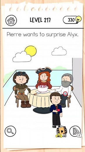 Brain Test 3 - Level 217 Solution