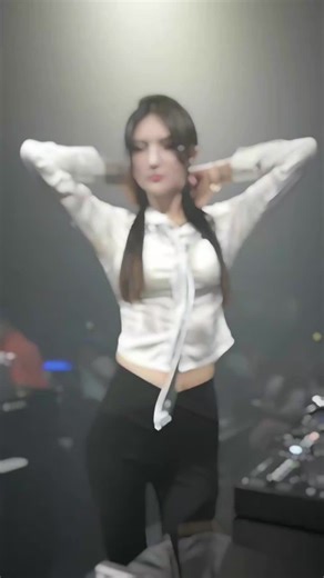 Dancing to EDM: A Sweet Girl's Techno Vibe