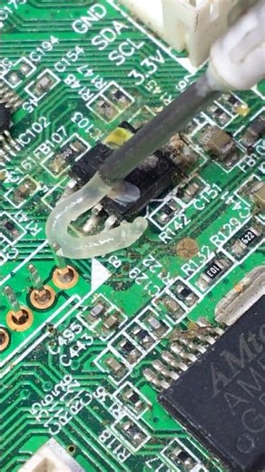 LED TV Dead? Memory IC Replacement Fix! #electronics #shortvideo #shortsfeed #shorts #asmr