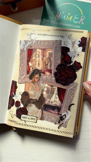ASMR Dressing Room Journaling Scrapbooking ideas #journaling #journalwithme #scrapbooking