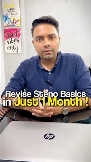 Revise Steno Basics in Just 1 month! #steno #stenospeed #shorthand #stenography #shorts #learnsteno