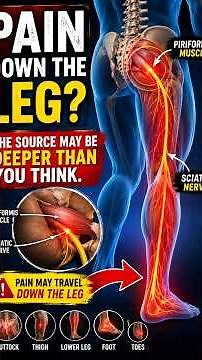 Pain Down the Leg? 😳 The Source May Be Deeper Than You Think! | Sciatica Explained #LegPain