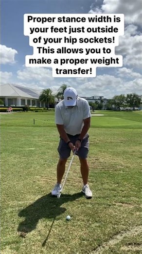 Get Your Stance Width Right #GolfTips #GolfSetup