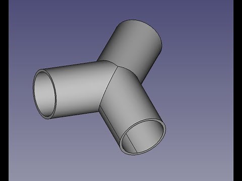 FreeCAD Tutorial 11 Y Rohr