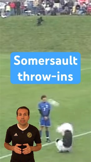 Somersault throw-ins explained. #somersault #throwin #football #soccer