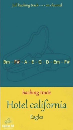 Hotel California (Eagles Feel) | Guitar Backing Track #backingtrack