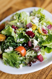 At Leilani’s on the Beach, supporting local isn’t just a choice — it’s who we are. 🥬🌺 Try our Maui Fresh Salad topped with creamy Surfing Goat Dairy cheese — a perfect way to enjoy locally grown and locally made goodness. Join us for dinner when you make a reservation using the link below! https://www.leilanis.com/ | Leilani's On The Beach