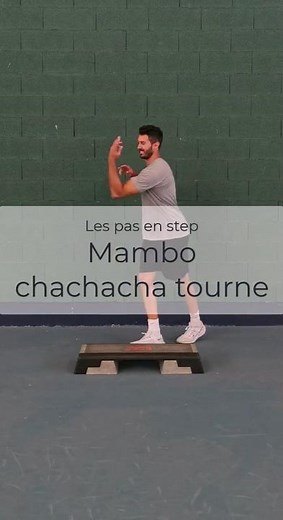 🏆 Les pas en STEP : Mambo chacha tour ! Apprends le step avec moi (lien en bio) #step #stepfitness