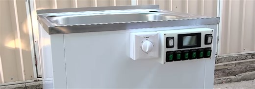Turning a Laundry Sink into a Large Ultrasonic Cleaner