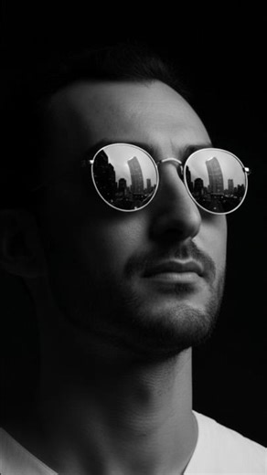 CITY SKYLINE REFLECTED SUNGLASSES ( GEMINI ) 📸 #gemini _ #ai _ #creative