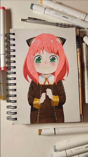 Drawing Anya from Spy x family✨️ #anime #animeart #art