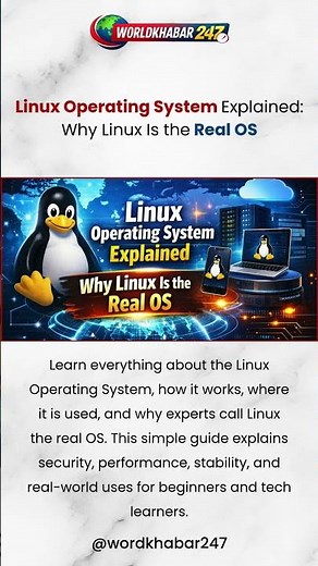 Linux Operating System Explained Why Linux Is the Real OS #LinuxOperatingSystem#LinuxOS
