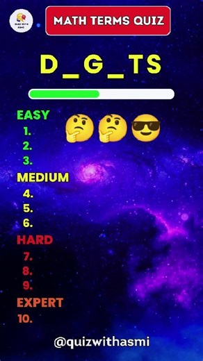 #mathterms #reels #quiz #maths #mathwords #QuizChallenge #trivia #quizwithasmi | Quiz with Asmi
