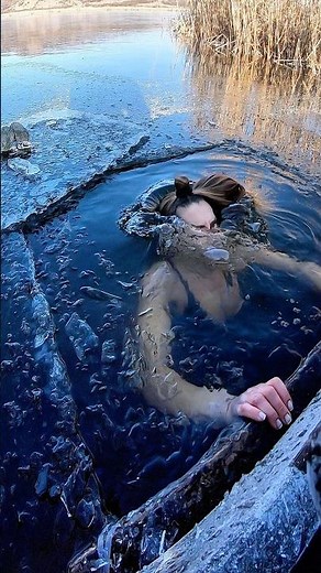 Ice Bath Through Cracked Lake Ice | Cold Exposure
