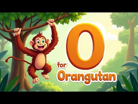 “O is for Orangutan 🐾 | ABC Jungle Animals for Kids | VidyKids Learning Video”