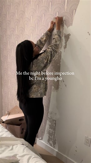 I guess I’m not getting that security deposit back 😞 #wallpaper #movingout