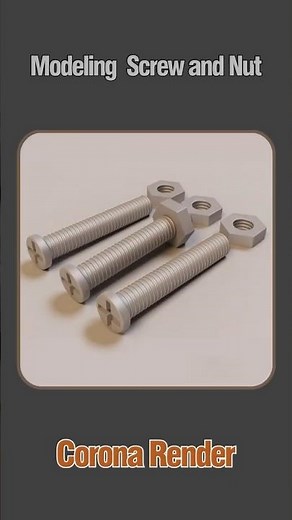 Make a Screw in 3D max – Fast & Realistic!