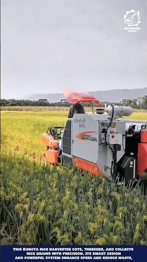 Compact Machine Japanese Combine - 40 HP Engine for precise cutting and high speed grain collection