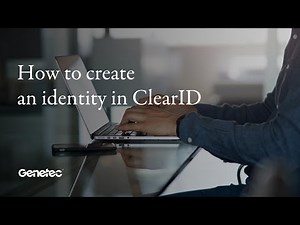How to create an identity in ClearID