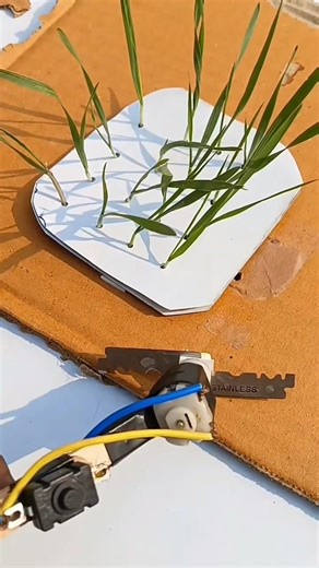 Smart Grass Cutting Machine | Future Tech ⚙️ #experiment #electricmotor #short #shorts #exposavvy