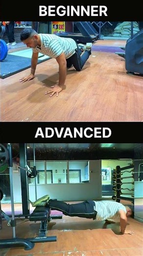 Beginner vs Advanced Push-Up 💪 | Level Up Your Chest & Strength 🔥