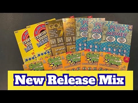 🎈 New Release Ticket Mix 🎈 $2 Million Dollar Multipler, Plus the Money, Golden 7s and Quick Win