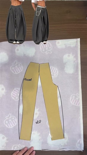 Costruzione Cartamodello Pantaloni 👖 | Step-by-Step Pants Pattern Making #diy #sewing