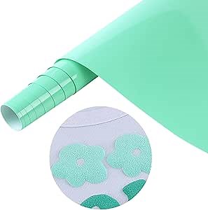 Tintnut Puff Vinyl Heat Transfer - 10inches x 6ft 3D Pale Blue Lily Puff HTV Roll Heat Transfer Vinyl Foaming Colorful Puffy Iron on Vinyl for T-Shirts DIY Compatible with Cricut or Silhoutte Cameo