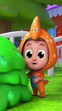 Colors Song with Dino #shorts #nurseryrhymes #colorssong #babytoottoot #colors #preschool