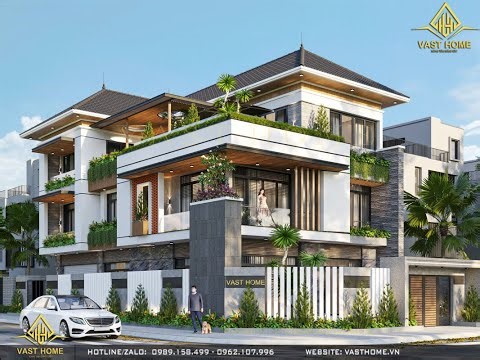 Biệt Thự 3 Tầng Hiện Đại – Thiết Kế Mở, Không Gian Sống Xanh Đẳng Cấp