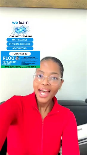 2.7K views · 28 reactions | Grade 10 tutor lessons for physics maths and accounting for R100 per month. Whatsapp 078 616 3607 | Thato Mokgosi | Facebook